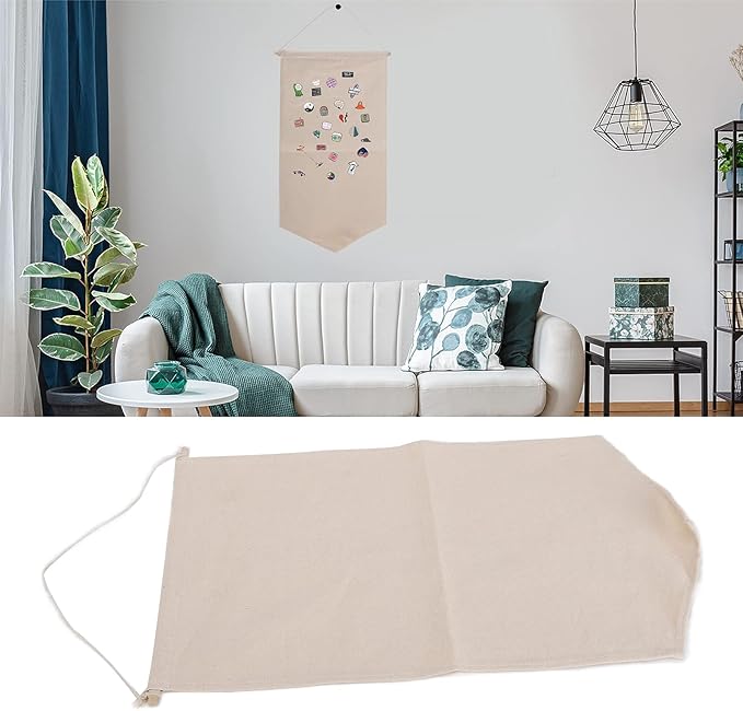 Hanging Brooch Pin Organizer, Linen and Particleboard, 21.1x11.8 Inch, Wall Display Storage Holder for Home Decor