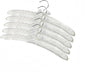 5 Pack Satin Padded Hangers for Women Clothing, Anti Slip Sponge Fabric Clothing Hangers Coat Racks for Sweater, Coat, Suit, Dress (White)