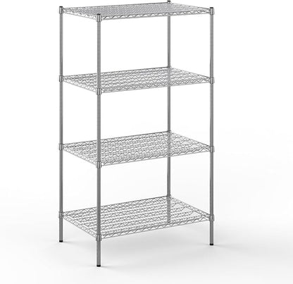 24" Deep x 36" Wide x 64" Height Wire Shelving Kit | 4-Tier | NSF Commercial Storage Rack Unit