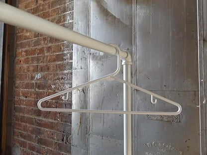 NAHANCO Plastic Tubular Hangers - 16 1/4" White (Pack of 144)