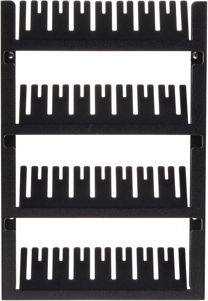 Angelynn's Wall Mounted Large Statement Finger Ring Holder Display, Cufflink/Cuff Link Storage, Hanging Closet Body Jewelry Organizer Men and Women, Jaymes Black 9" x13 1/4"