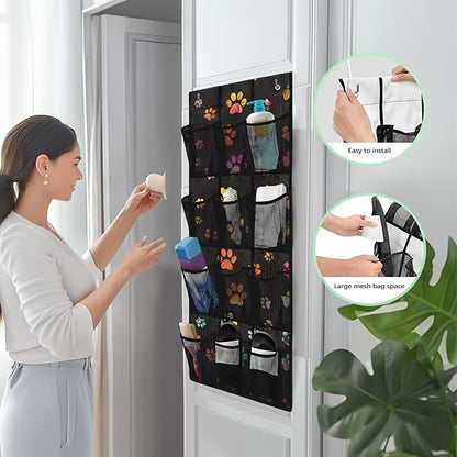 Generic Colorful Dog Claw Over The Door Pantry Organizer Space-Saving Over The Door Shoe Storage Organizer Bringing Convenience to Life and Work It Is Suitable for Renters Women Men