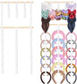 Headband Holder Hair Bow Organizer for Women,Elastic Bow Holder Hair Accessories Organizer Storage Large Capacity Wall Hanging Scrunchies Holder for Girls Bedroom Decor