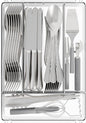 Yieach Clear Small Silverware Organizer 9 inch Wide for Kitchen Drawers,BPA Free Silverware Trays and Plastic Silverware Dividers & Holder,Utensil and Flatware Drawer Organizer Suitable for Fork,Spoon