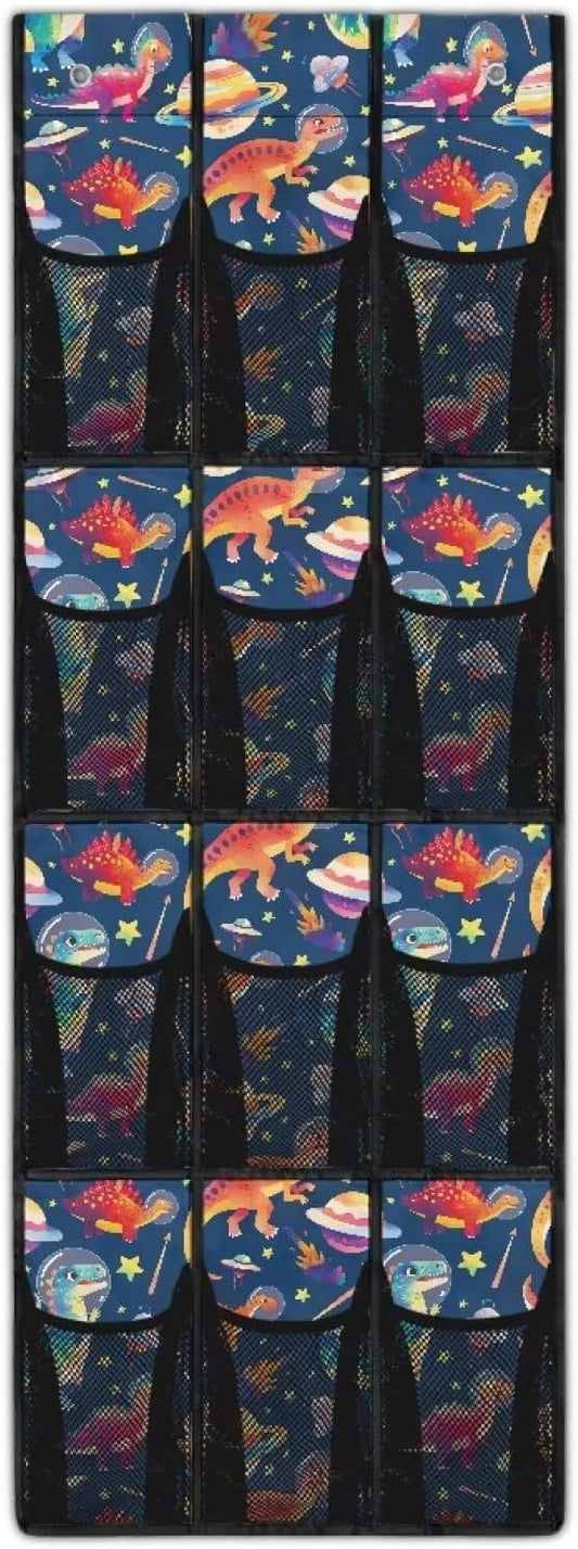 Mushroom Over The Door Closet Organizer 12 Pockets Door Hanging Shoe Organizer Space Saving Shoe Holder Hanger Large Pockets Wall Hanging Storage