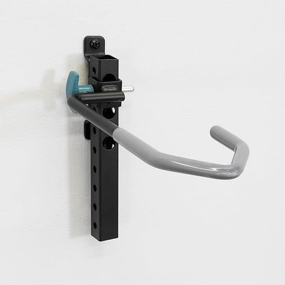 StoreYourBoard WheelRest Bike Hook, No-Lift Garage Bike Wall Mount 75lbs Max Load, Fits All Bikes, Vertical Bicycle Storage Rack, Adjustable Bike Hanger for MTB, Road, eBike, 1 Pack