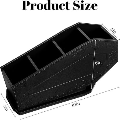 Coffin Makeup Brush Holder Gothic Wooden Organizer Spooky Coffin Case Gifts for Women Cosmetic Display Cases Spooky Home Office Pencil Brushes Organizer Bathroom Christmas Decor Accessories
