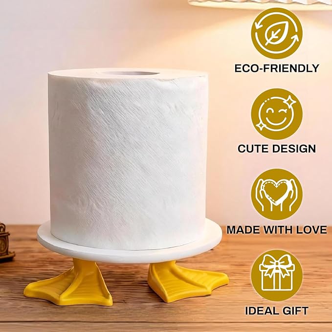 Duck Feet Toilet Paper Holder Modern Farmhouse Decor Cute Paper Towel Holder Tissue Holder for Bathroom Bathroom Decorations