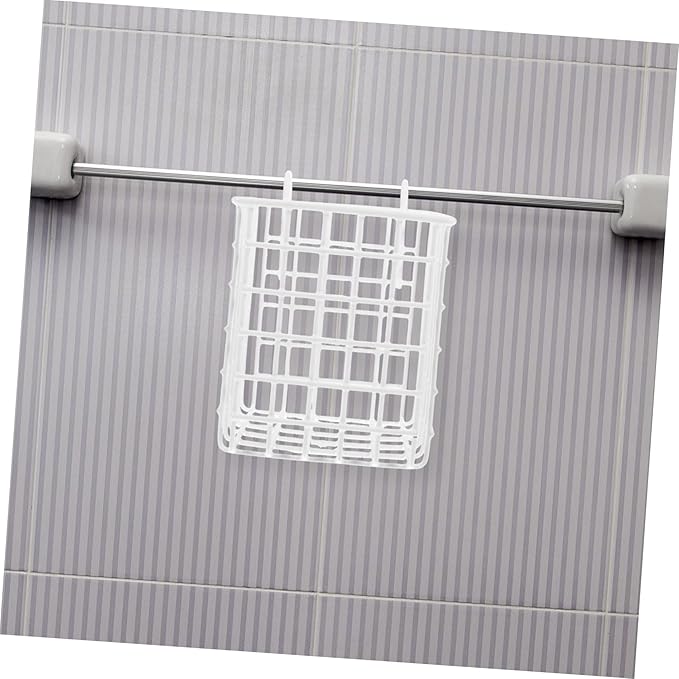 Mobestech 2pcs Over Door Iron Wire Basket Sturdy Hanging Organizer for Kitchen Bathroom and Bedroom Storage Rack with Hooks Easy Installation Space Saving