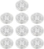 Geesatis 4 Pcs Tiny Lazy Susan 3 inch Acrylic Turntable Organizer Bearings Round Swivel Plate, Smooth Swivel Plate for Kitchen Base Turn Dining Table, Clear