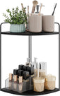Forest Angle Bathroom Counter Organizer,Countertop Organizer,Vanity Organizers,Bathroom Storage,Bathroom Sink Caddy,Counter Shelf,Corner Counter,Corner Shelves(Black)