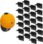 24 Pack Adhesive Hat Rack for Wall, Hat Organizer for Baseball Caps, Strong Multi-Purpose Hat Hooks, Hat Holder Hanger on Wall, Door, Closet, No Drilling (Black)