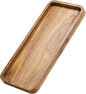 Wooden Bathroom Vanity Tray, 11.8" Decorative Wood Trays for Home Kitchen, Acacia Wood