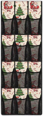 Christmas Shoe Organizer Over The Door for Living Room Christmas Tree Door Hanging Shoe Organizer with 12 Pockets,Mesh Fabric with 4 Metal Hook Wall Hanging Storage
