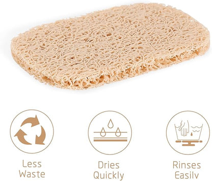 15 Piece Soap Savers Pads - Beige BPA Free Holder for Bar Soap, Non-Slip Self Draining Dish Lift for Shower, Kitchen, Bathroom - Tray Bulk Accessories