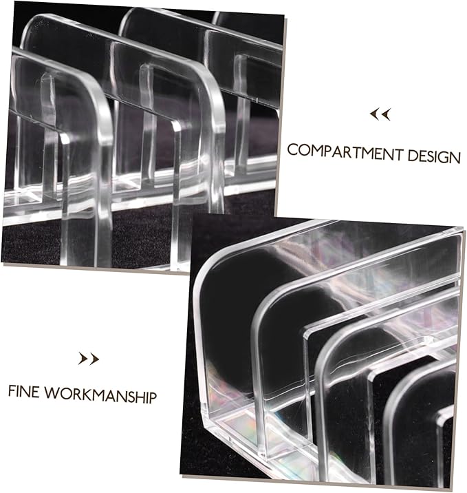 Gatuida Eyeshadow Organizer Divided Lipstick Holder 12 Compartment Makeup Storage Container for Vanity Cosmetic Display Case for Makeup Lovers