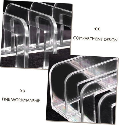 Gatuida Eyeshadow Organizer Divided Lipstick Holder 12 Compartment Makeup Storage Container for Vanity Cosmetic Display Case for Makeup Lovers