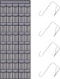 40 Mesh Pocket Over the Door Shoe Organizer,Hanging Shoe Rack for Closet Storage Holder for Dorm Room College Classroom Storag(Grey)