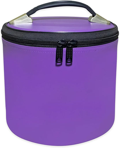 Premium Masonic Fez Cases - Imitation Leather Hat Display Storage Box | Available in White, Red, Blue, Purple, Black (Purple)