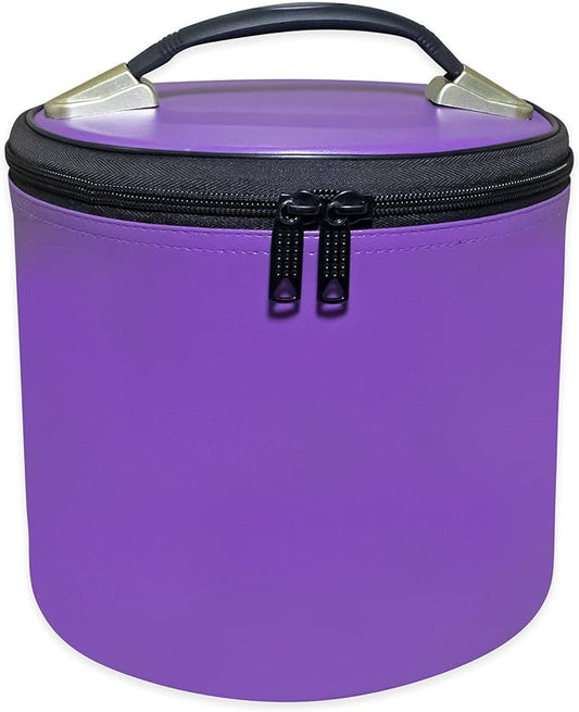Premium Masonic Fez Cases - Imitation Leather Hat Display Storage Box | Available in White, Red, Blue, Purple, Black (Purple)