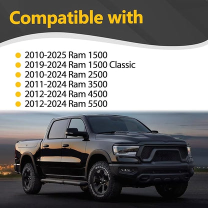 1HQ78BD1AA Interior Coat Hook Clothes Hanger for 2010-2024 Ram 1500/2500/ 3500/4500/ 5500 2Pcs