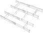 Vtopmart 2.36” Drawer Dividers with Expandable Inserts, 12.8"-22.3" Adjustable Kitchen Drawer Organizer, Clear Plastic Organizer Separator for Flatware, Utensil, Cutlery, 4 Dividers with 6 Inserts