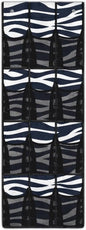 Multi-Functional 12-Pocket Hanging Bag for Doors, Heavy Duty Oxford Cloth Waterproof Lightweight and Space-Saving Design, Zebra Stripe