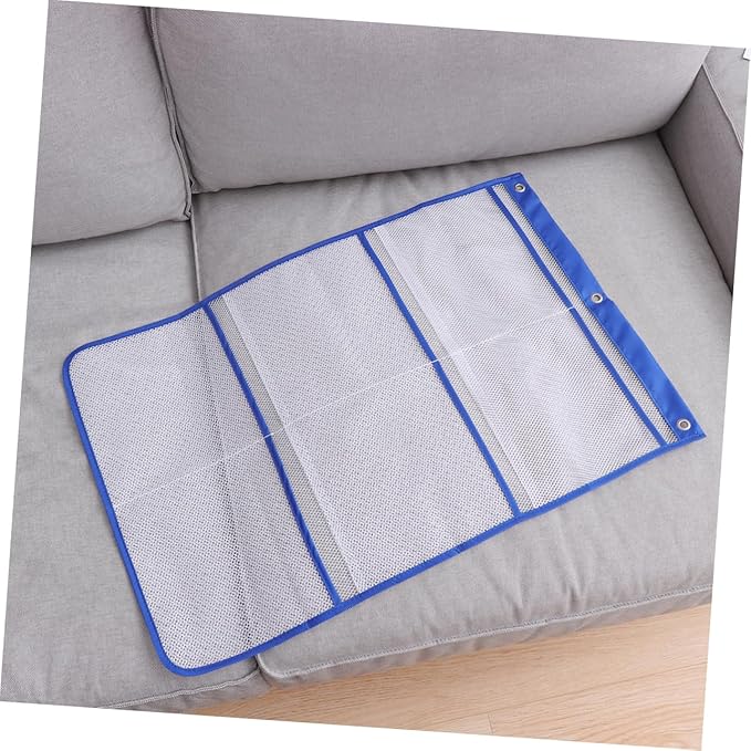 Alipis Travel Shower Organizer Mesh Pockets Over Door Hanging Storage Bag for Bathroom Closet and Pantry Seamless Hooks for Easy Installation Random Color