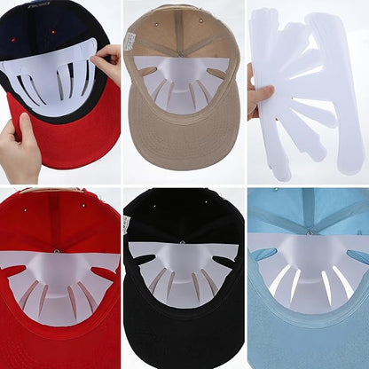15pcs Baseball Cap Inserts for Shape, Hat Insert to Keep Shape, Universal Hats Inserts to Keep Shapes for Fitted Caps Ball Sports Caps and Home Store Display Stand White
