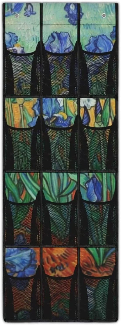 Generic Irises Over the Door Pantry Organizer Reusable Over The Door Storage Organizer for Clothes Easy to Hang Behind The Door Making The Area Tidy and Orderly
