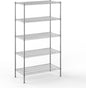 21" Deep x 42" Wide x 74" Height Wire Shelving Kit | 5-Tier | NSF Commercial Storage Rack Unit