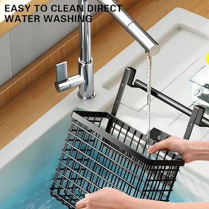 Kitchen Cabinet Door Organizer, 2 Pack Cabinet Door Organizer, Over The Cabinet Door Organizer with Towel Bar & 4 S-Shaped Hooks, Cutting Board Organizer for Cabinet Door, Cabinet Door Basket