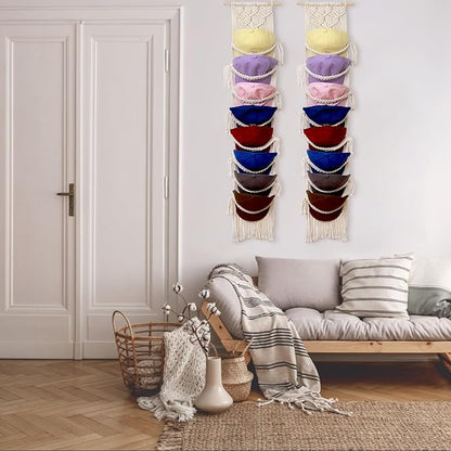 Hommtina Wall Mounted Hat Rack - Stylish Hat Organizer & Holder for Bedroom Decor, Space-Saving Hat Storage with Hooks for Caps, Hats, and Accessories (2)