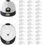 Niunuerga 36 Pack Adhesive Hat Hooks for Wall, Super Strong Hat Rack for Baseball Caps, Hat Organizer Display for Home Decor, Hat Hangers Holder for Wall, Door, Closet, No Drilling (White)