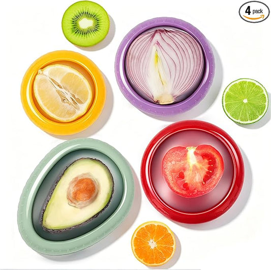 T-Raputa Avocado Saver and Onion Storage - Reusable refrigerator fruit storage containers - is the storage Apples, Tomatoes, Tomato,Garlic for Ideal