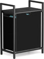 Sonharlar Laundry Sorter with Removable Bag, 16 Gallons Laundry Hamper with Adjustable Feet, Laundry Basket for Laundry Room, Bathroom and Bedroom(Charcoal Black)