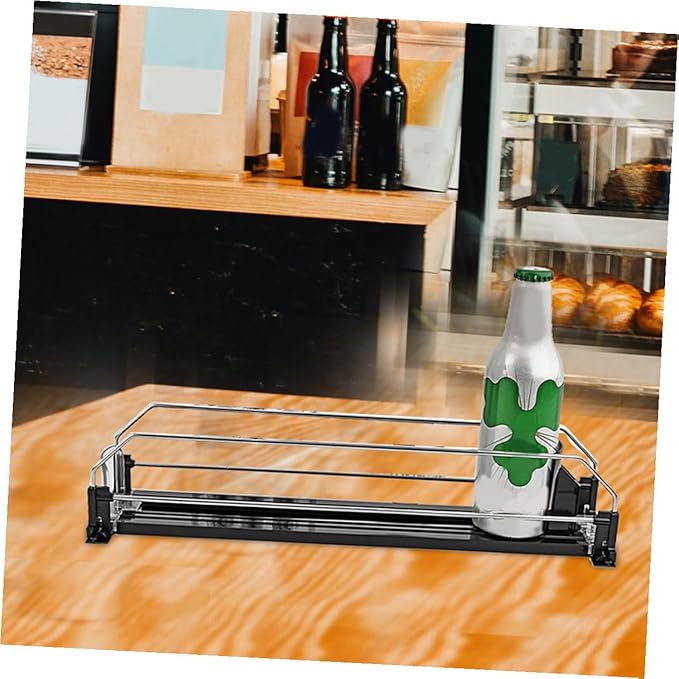 Ipetboom 2pcs Automatic Pusher Drinks Organizer for Refrigerator Stable Material Soda Can Dispenser Easy Install Fridge Beverage Organizer for Efficient Pantry Storage