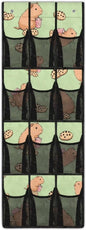 Capybara Shoe Organizer Door Hanger,Storage for Small Spaces,Over the Door Shoe Organizer with 12 Mesh Large Pockets