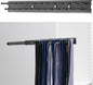 Blulu 1 Pcs 13.8'' Sliding Tie Rack Hanger for Closet, 25 Tie Pull Out Wall Mounted Extending Sturdy Metal Belt Organizer Holder for Men Belt Storage, Black