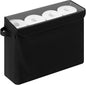 Cupic Cupid Toilet Paper Storage Baskets, Bathroom Toilet Paper Storage with Lid, Holds 12 Regular or 9 Mega Rolls, Slim Toilet Tissue Holder Basket with Clear PVC Lid and Handles, Black