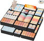 DIMJ Drawer Organizer Clothes Storage - 18 Pack Baby Dresser Organizer for Nursery, Foldable Closet Drawer Organizer Bins for Bedroom Organization, Fabric Storage Dividers for Socks, Underwears, Bras