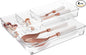 iDesign Recycled Plastic 4-Piece Kitchen Drawer Organizer Set - Linus Collection - Clear