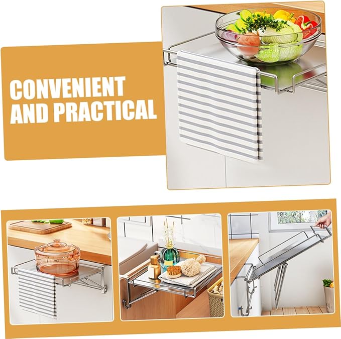 Cabilock Door Cabinet Shelf Organizer Hanging Storage Spice Organizer for Kitchen
