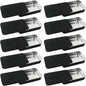 10 Pcs Black Metal Tin Container Slide Lid, 3.14" x 1.97" x 0.63" Metal Tin Container Slide Top for DIY Pills, Solid Perfumes, Lip Balms, Cards and Herbs