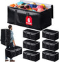 StoreHappily Heavy-Duty & Extra Capacity Moving Bags with Backpack Straps, Storage Totes with Double Zipper & Strong Handles, Packing Bags Alternative to Moving Boxes, Moving Supplies (6 Pack, Black)