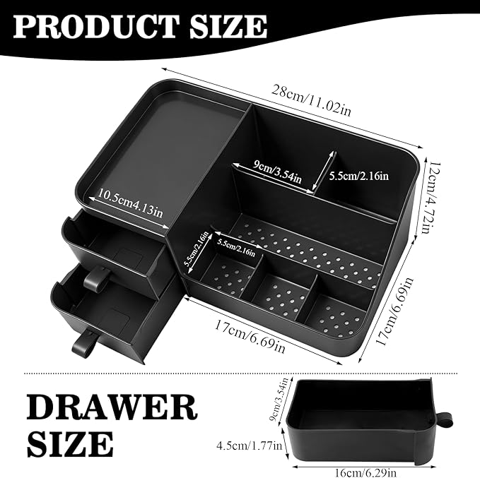 ZOCONE 2026 Cologne Organizer for Men, Mens Bathroom Organizer, Dresser Organizer Countertop, Cologne Stand, Perfume Stand Organizer for Mens Room Decor, Birthday Gifts for Men (Black)