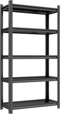 Garage Shelving Unit and Storage-Easy Assembly Metal Shelves 5-Tier Rack|Heavy-Duty Adjustable Shelf|Steel Shelves for Industrial,Warehouse,Basement (5-Tier-31.5" W x 13.8" D x 63" H)