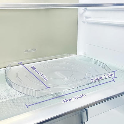 Incostar 360° Rotating Lazy Susan Turntable - Multifunctional Rectangular Organizer 16.5" x 11.1" for Refrigerator, Cabinet, Pantry, and Kitchen Countertop (1 Pack)