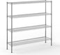 14" Deep x 54" Wide x 54" Height Wire Shelving Kit | 4-Tier | NSF Commercial Storage Rack Unit