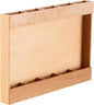 Cabinet Door Straw Holder Wood, with Divider Wooden Organizer for Space-Saving, Easy Install Tape Double-Sided, Ideal and More for Straws Pens Organizing